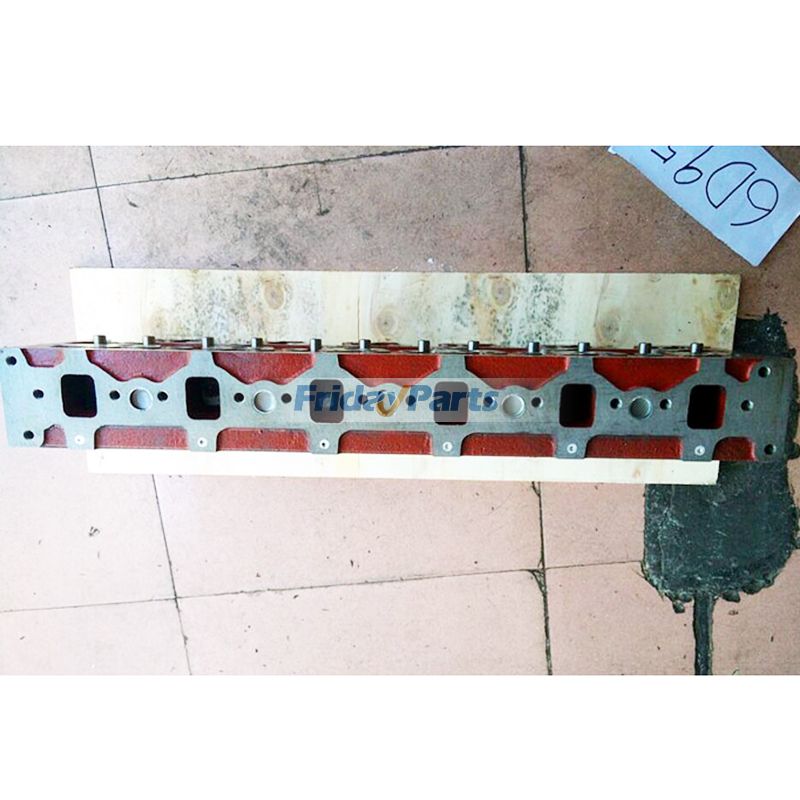 Culata de motor 6D95L 6D95L-1 para excavadora Komatsu PC200-5 PC200-6L PC200LC-5 PC200LC-6L PC210LC-6L PC220LC-5 PC220LC-6L PC250LC-6L de FridayParts