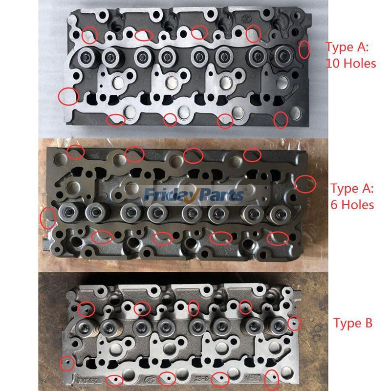 -EB-M-E2B Complete Cylinder Head With Full Gasket Kit for Engine,Excavator,Generator,Loader,Tractor