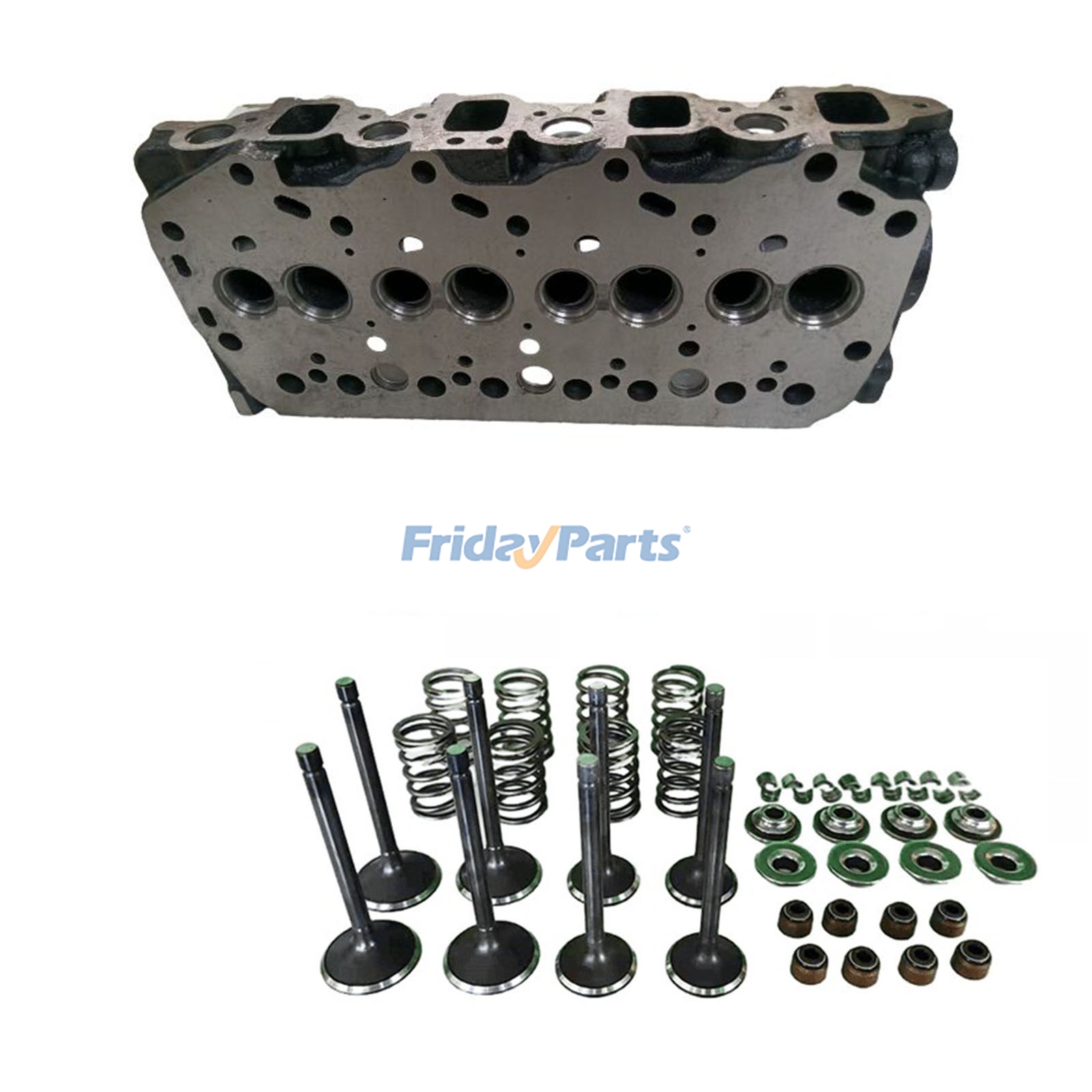 Moteur 1DZ 1DZ-1 Culasse complète avec soupapes pour chariot élévateur Toyota 5FD 6FD