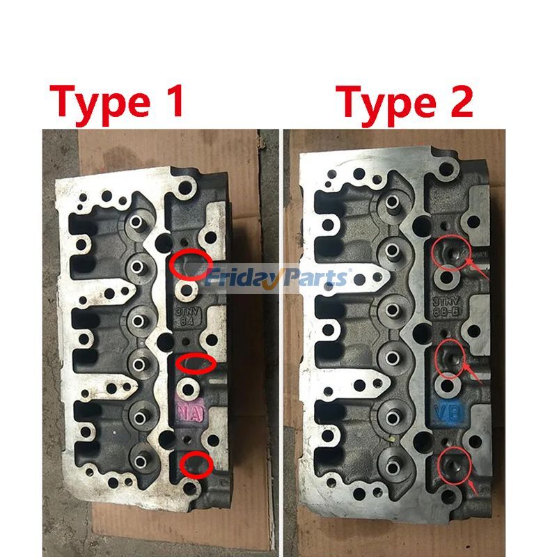 FridayParts Kompletter Zylinderkopf mit vollständigem Dichtungssatz John Deere