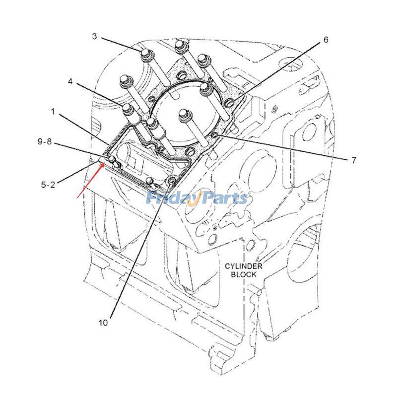 Junta de culata 1106991 para motor Caterpillar CAT 3508 3512 3516 Excavadora 5130 5230 Tractor 776C 776D 784B 784C
