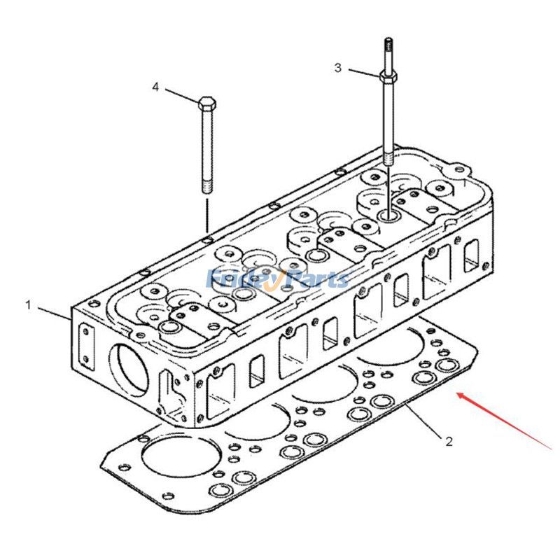 Junta de culata 1529864 para cargadora compacta Caterpillar CAT Engine 3034 216 226 228 232 236 246 247 248 257 262 277 287 Para CAT