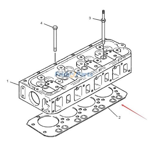 2941734 Cylinder Head Gasket 1529864 for Caterpillar CAT Engine 3034 Skid Steer ...
