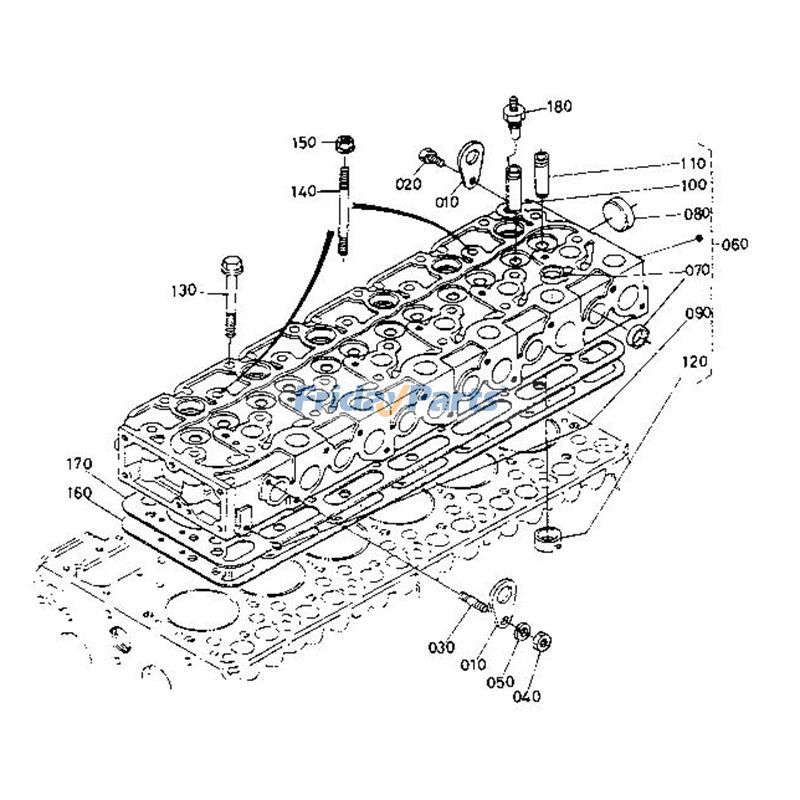 Motor,Escavadora ,Gerador,Trator Para KUBOTA - Junta do cabeçote 15622-03312 para motor Kubota S2800 KH-191 M4950DT GV-3240 GV-3200 GV-1160