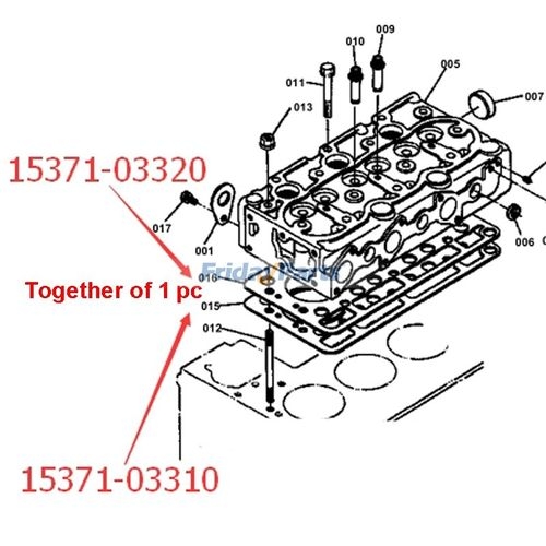 Zylinrkopfdichtung 15975-03310 für Kubota D750 Motor B5200D B5200E B7100 Traktor Zylinrkopfdichtung 15975-03310 für Kubota D750 Motor B5200D B5200E B7100 Traktor
