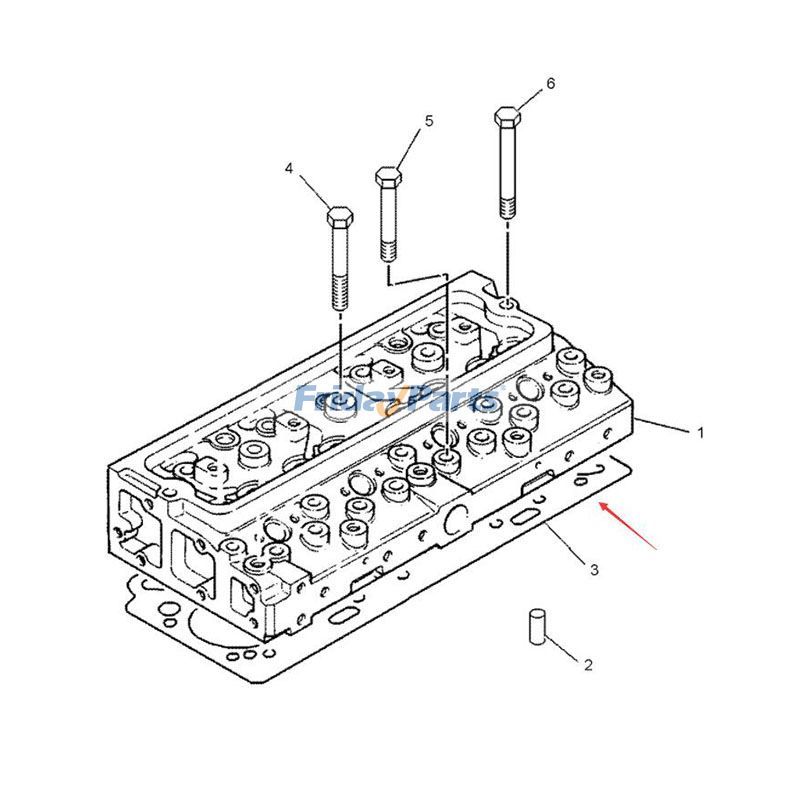 Junta de culata 1850885 para retroexcavadora Caterpillar 3054B, manipuladora telescópica CAT 416D 424D TH210 TH215 Para CAT
