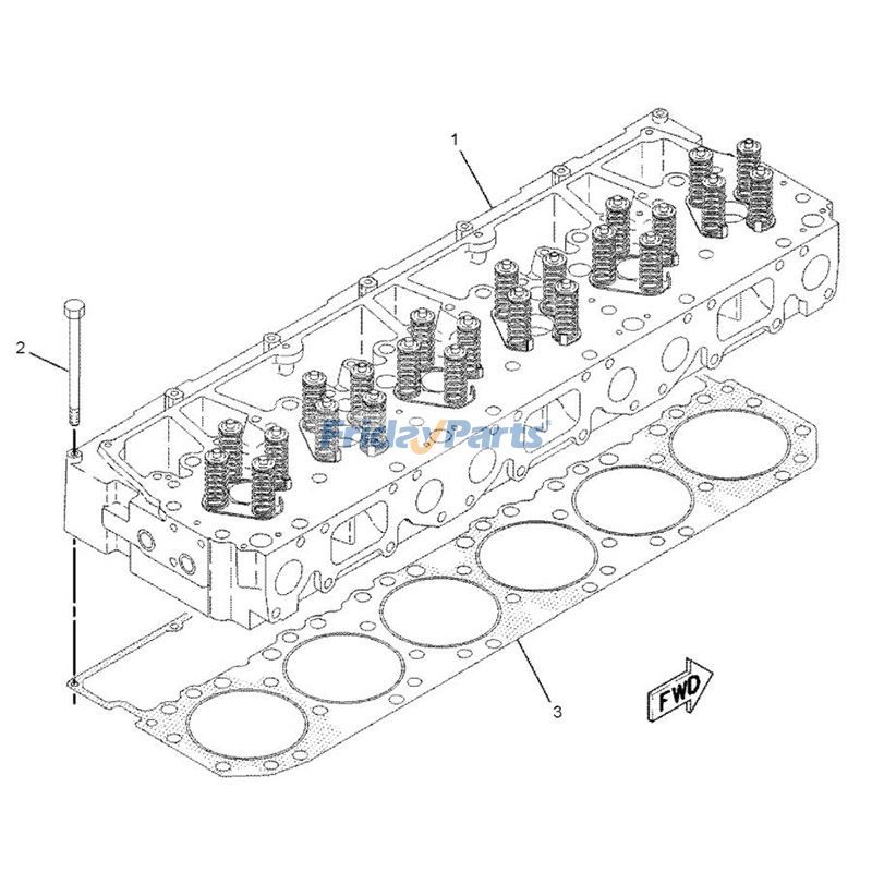 Junta de culata 1873307 para motor Caterpillar CAT 3196 C12 Excavadora 345B 365B Camión 725 730 Para CAT