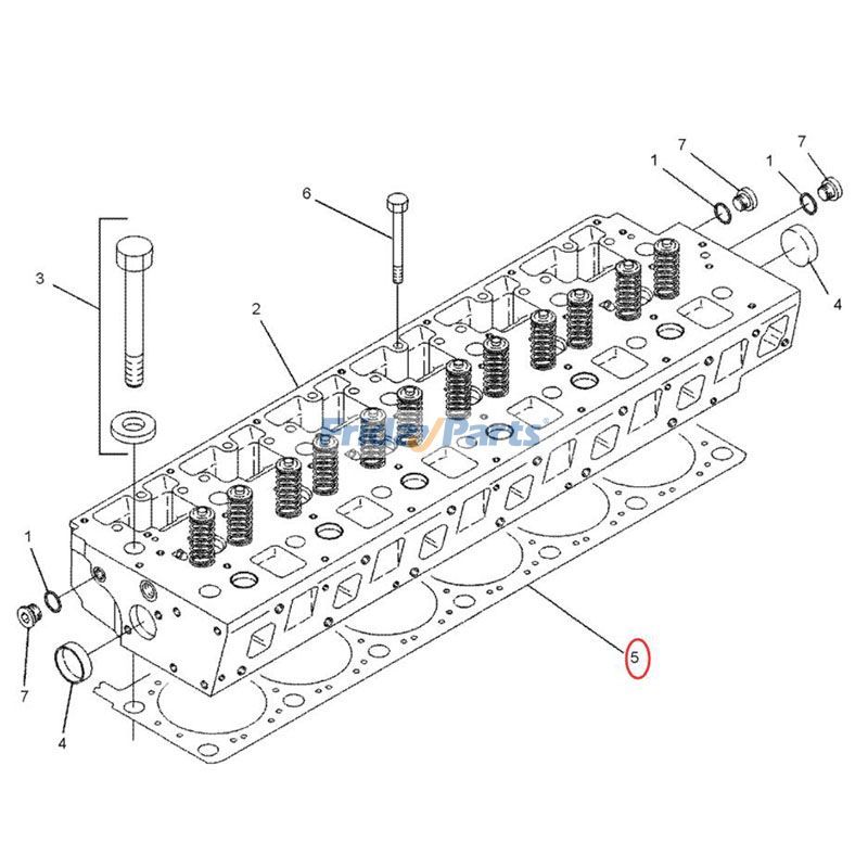 Junta de culata 2051293 para motor Caterpillar 3126 Excavadora CAT 322C Cargadora de ruedas 938G 950G 962G Para CAT