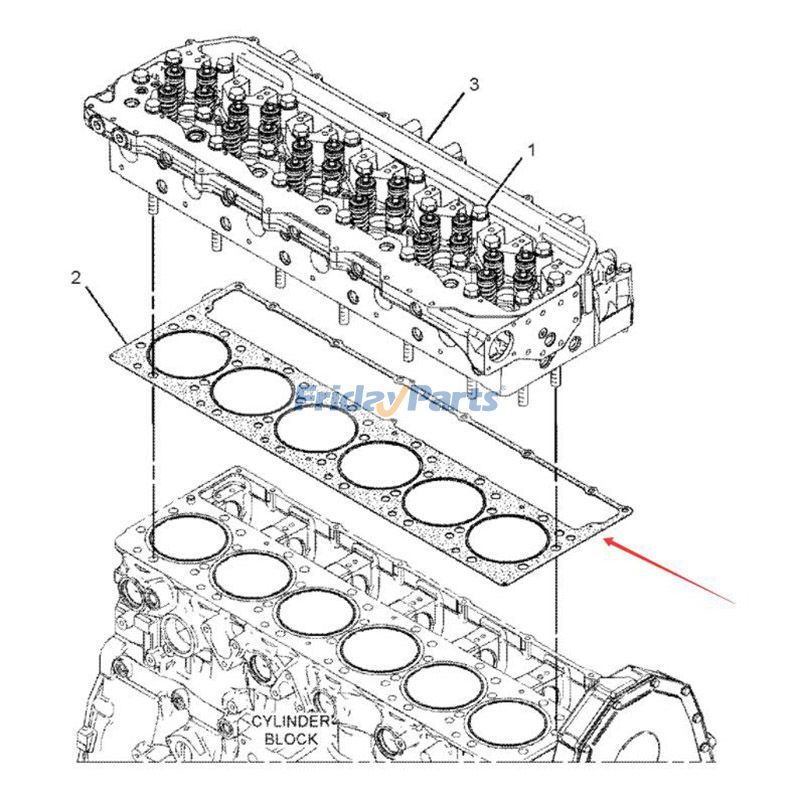 Junta de culata 2219392 para motor Caterpillar CAT C11 C13 Excavadora 345C 345D 349D 349E Tractor 621H 623H 627H Para CAT