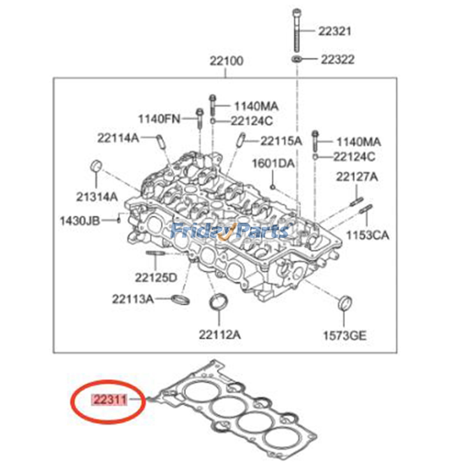  Cylinder Head Gasket For HYUNDAI,For Kia