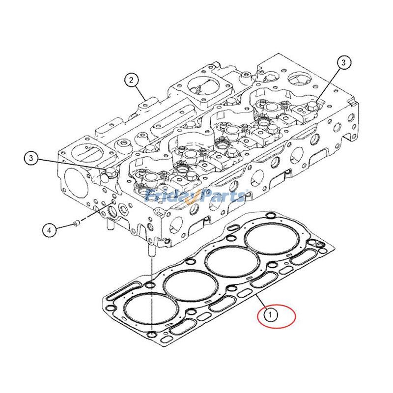 Junta de culata 3108520 para motor Caterpillar CAT C4.4 Excavadora 318D2 313D2 320 M313D M315D M315D2 M317D2 Para CAT