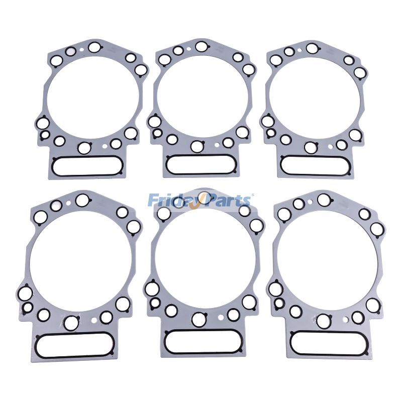 ブランド雑貨総合 6 Pieces Engine Cummins for 3634664 Gasket Head Cylinder カラーボックス