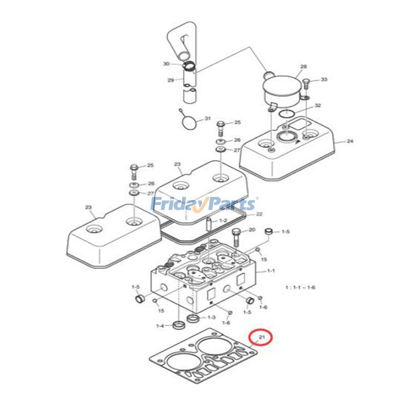 Parte para Excavadora
