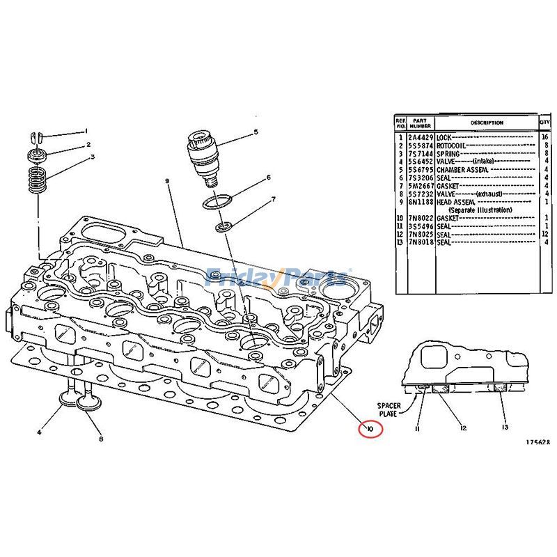 CAT用シリンダーヘッドガスケットピラーCATホイール