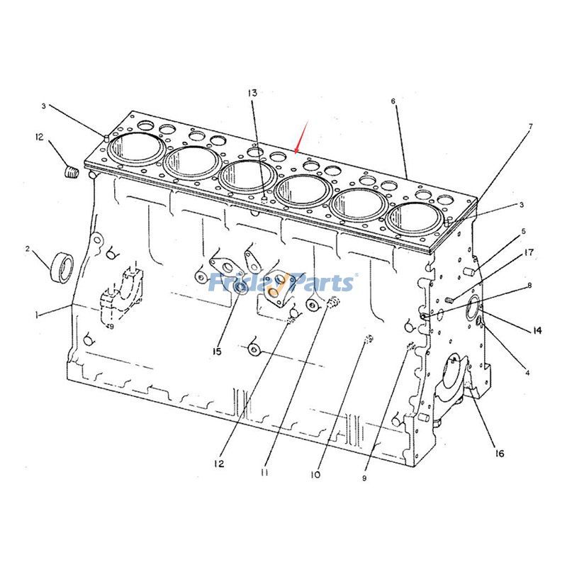 Junta de culata 8N3658 para motor Caterpillar 3306 Excavadora CAT 235 Tractor D5B D6D D7G Para CAT