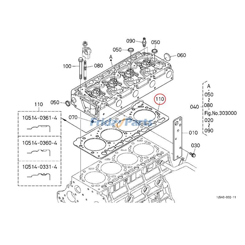 Engine,Loader Cylinder Head Gasket