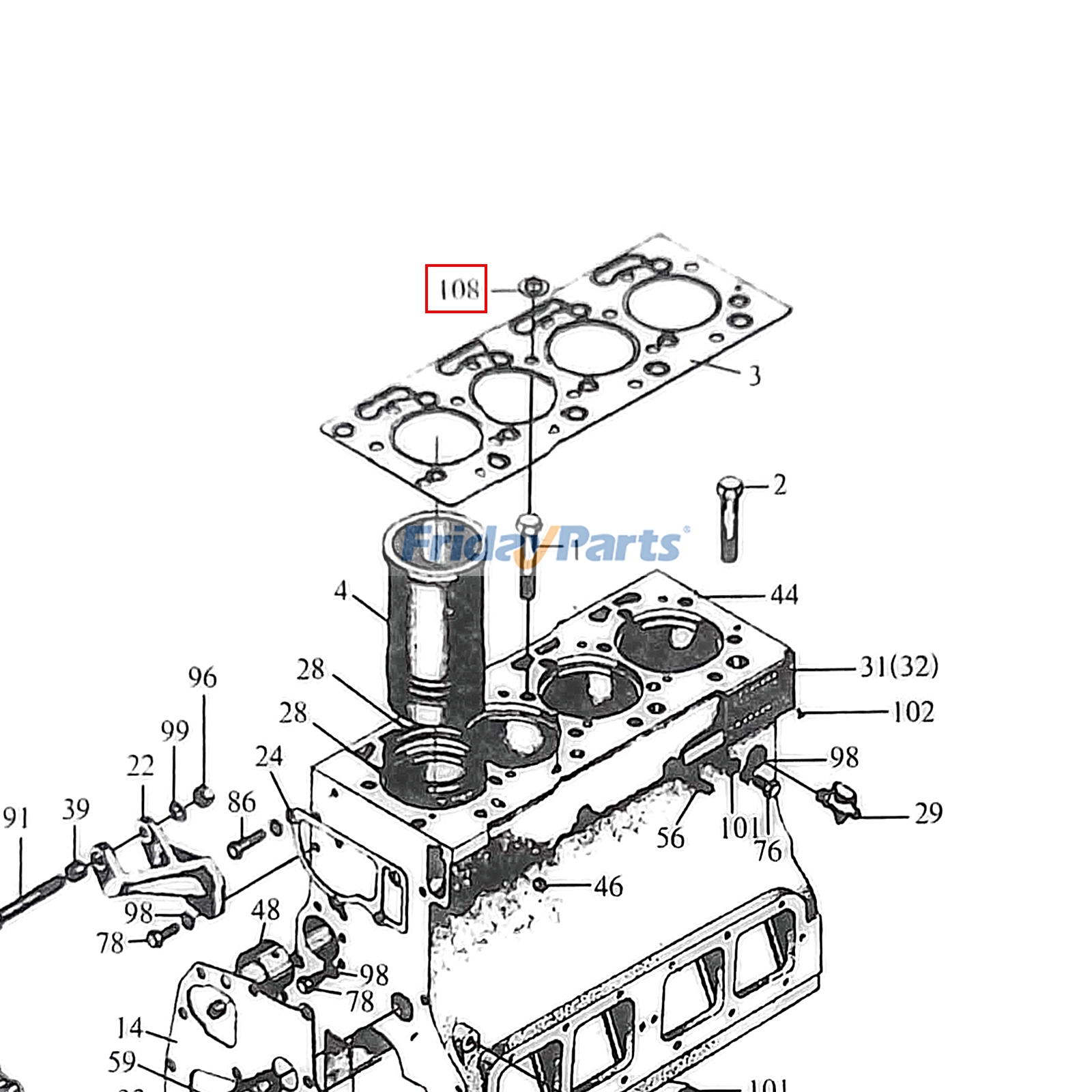 Junta do cabeçote KA100-01002 para motor Weichai ZH4100G14-5 para Motor