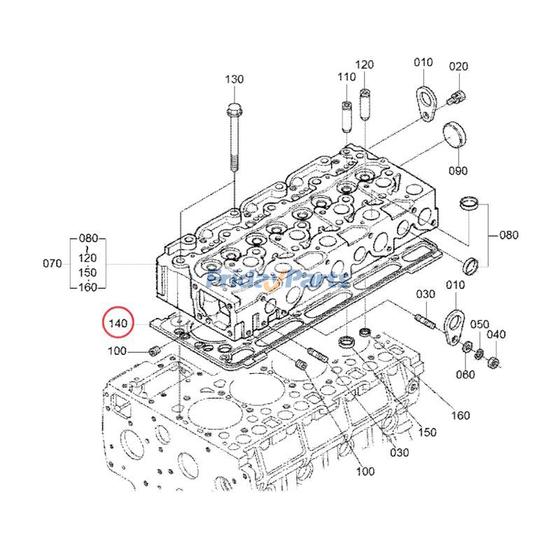 Loader Cylinder Head Gasket Skid Steer