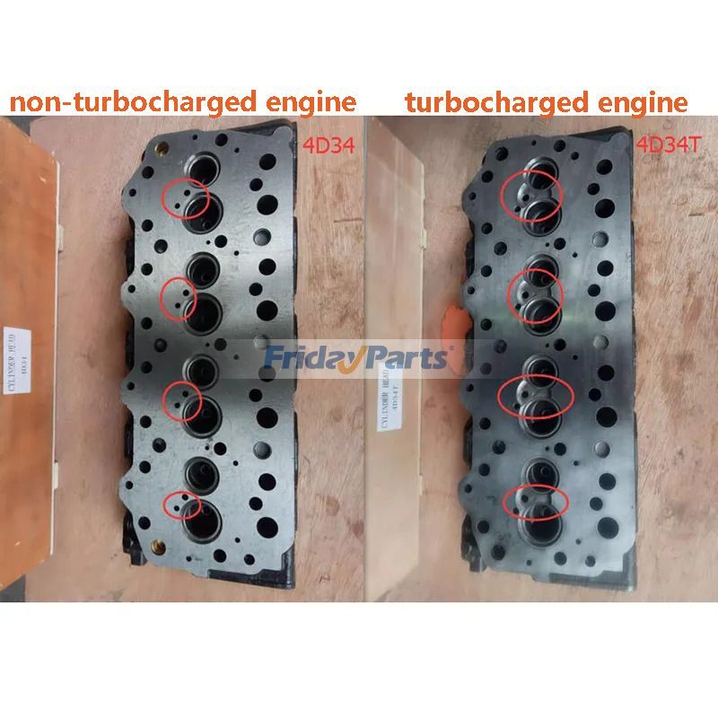 Cylinder Head for Mitsubishi Engine 4D34 4D34T