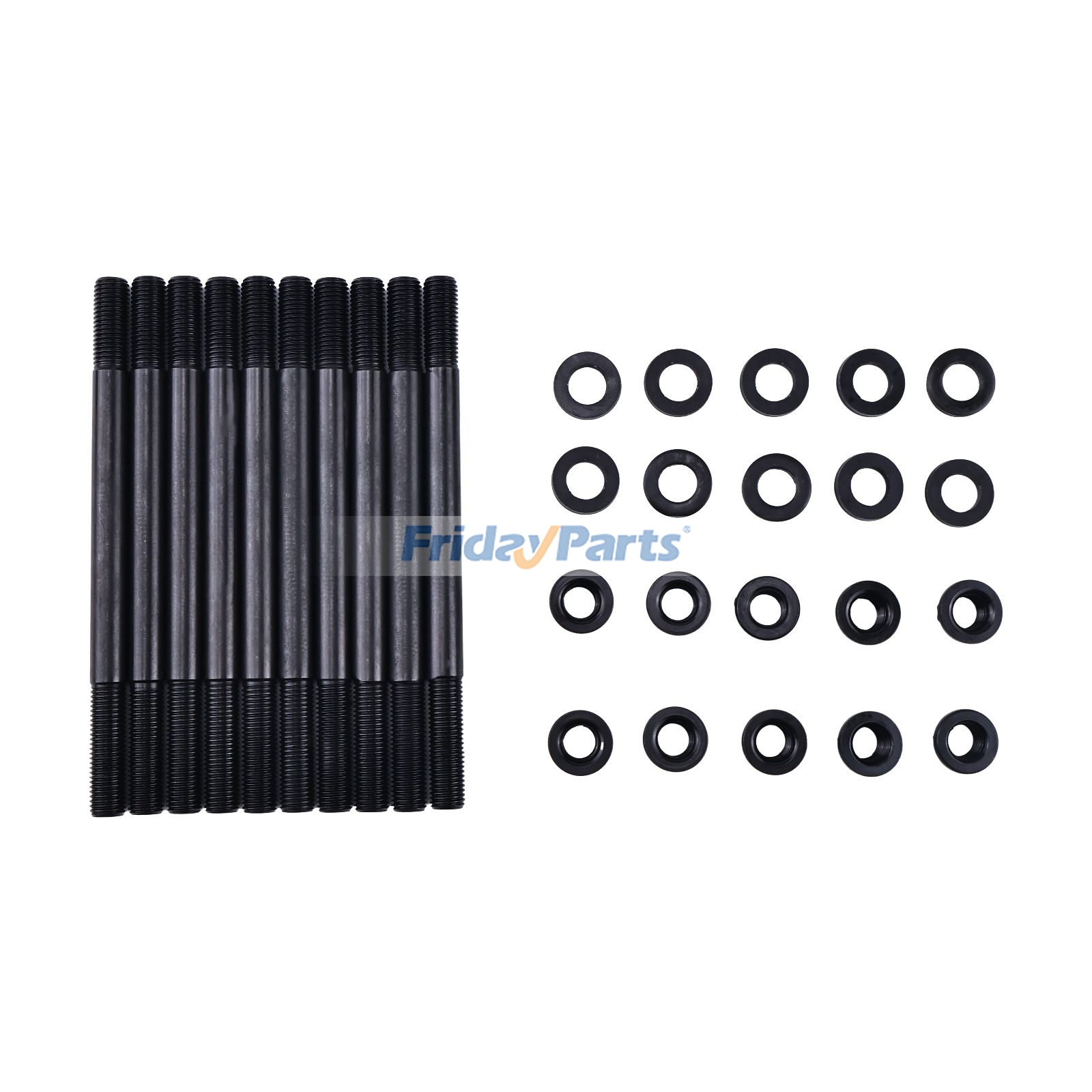 FridayParts Zylinderkopf-Stehbolzensatz, Schraube und Mutter