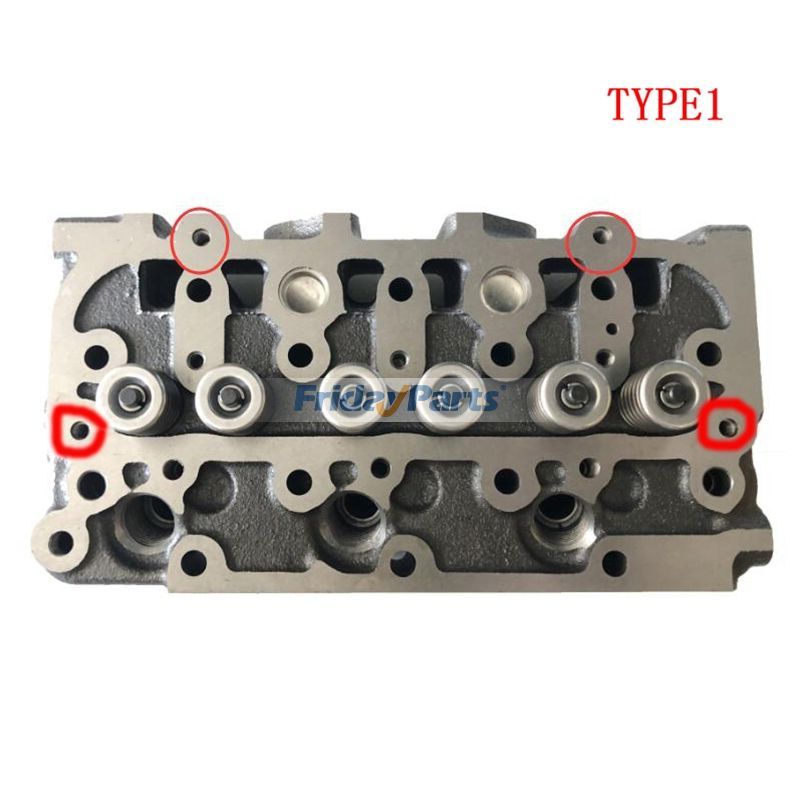 Complete Cylinder Head With Overhaul Gasket Kit for Kubota
