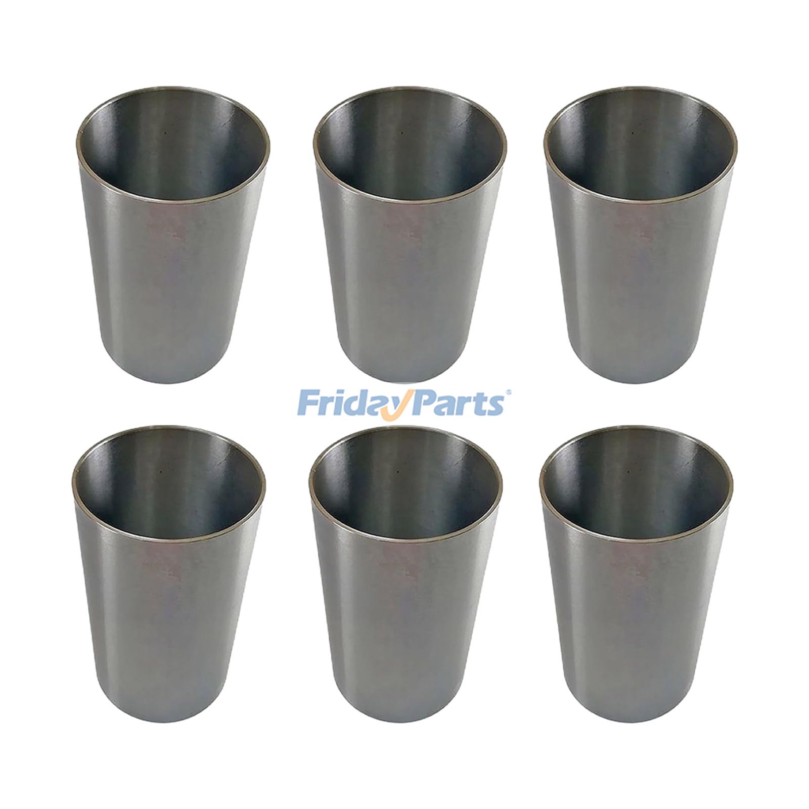 6 Pieces Cylinder Liner 4919951 for Cummins Engine 6B5.9 ISB6.7 NT743 QSB6.7 Hitachi Wheel Loader ZW180 ZW180-5 ZW180-5PL