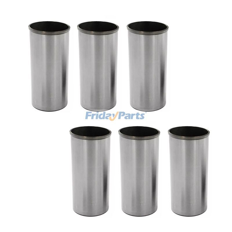 6 Pcs Cylinder Liner 65.01201-0050 for Komatsu Doosan Daewoo Engine D1146 Excavator Solar 250LC-V 220LC-III 300LC-V