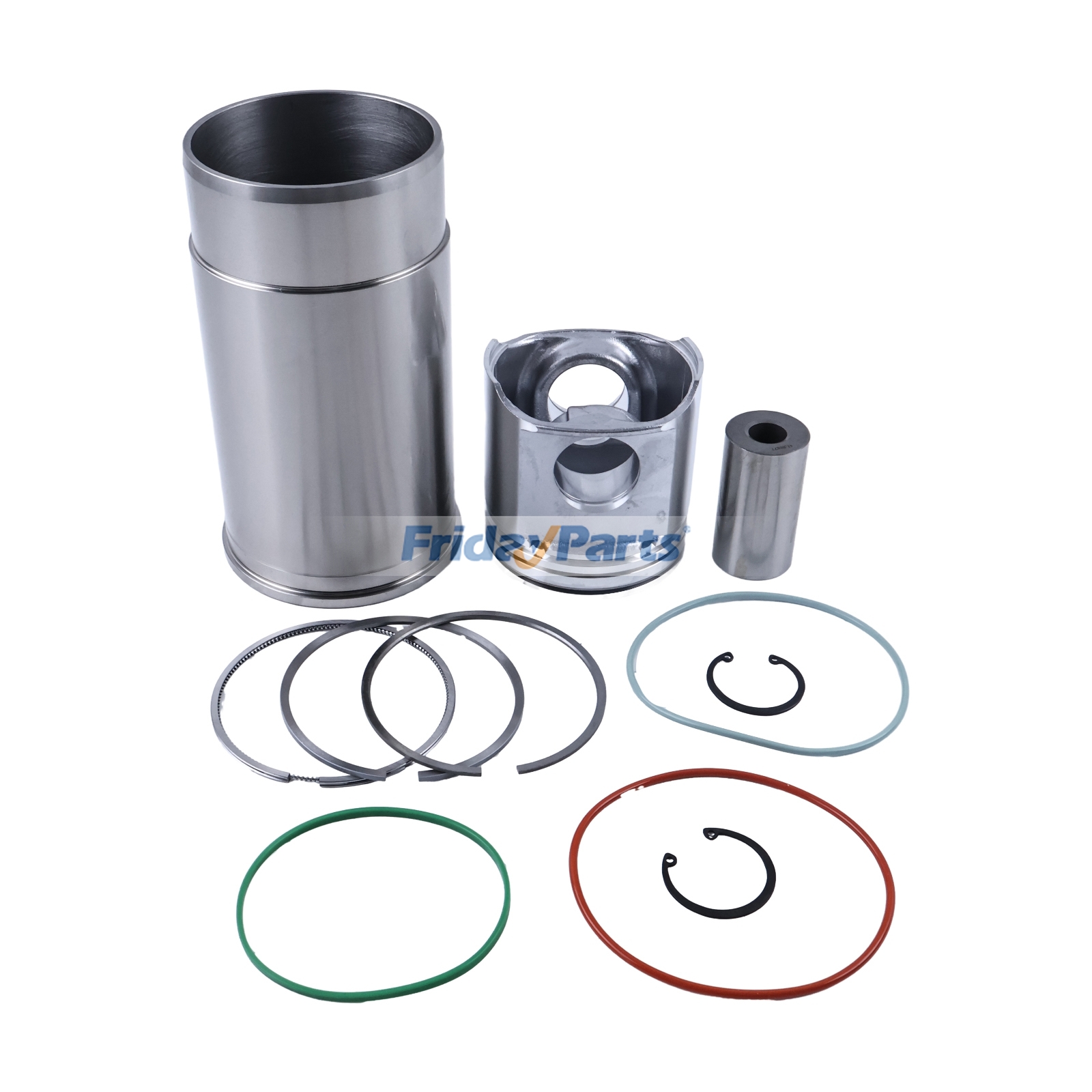 Cylinder Liner Assembly compatible with Engine,Excavator,Harvester,Loader,Skidder,Tractor