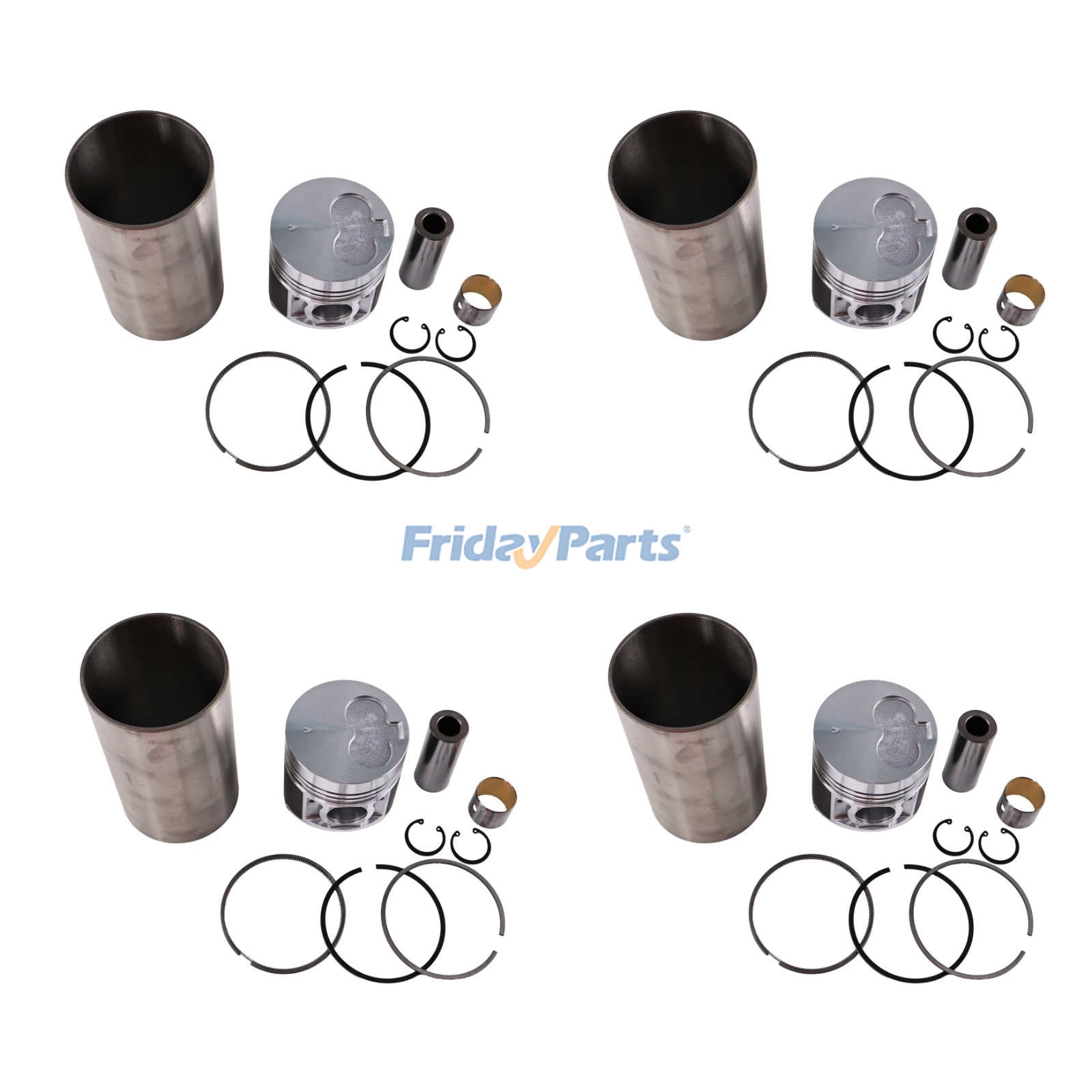 Cylinder Liner Kit for Shibaura Engine N844 N844T N844L N844LT-D N844LT-F N844L-F N844LTA-D