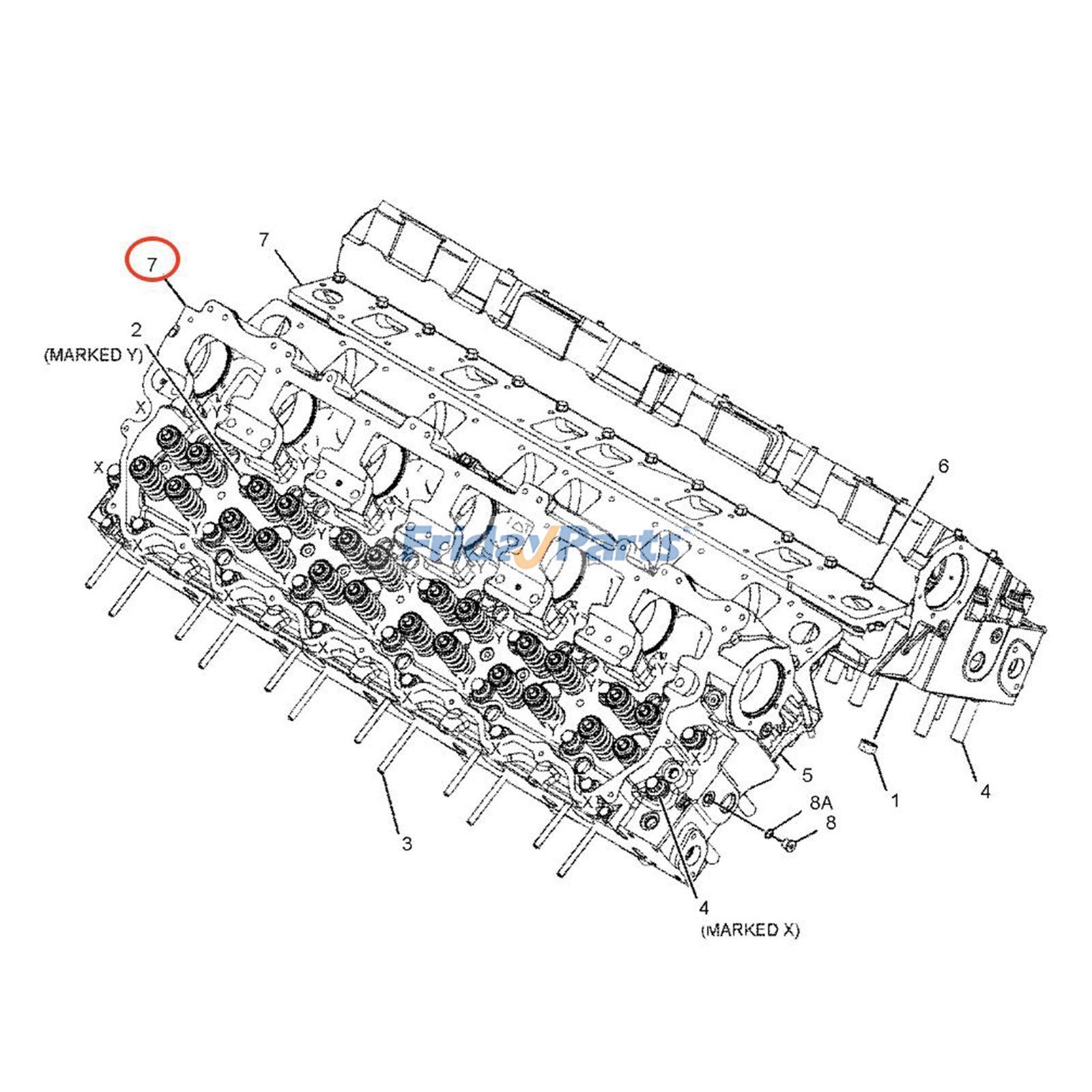 Conjunto de culata 359-0936 para motor Caterpillar CAT C27 C32, tractor D10N D11T, camión 773F 775G 777B Para CAT