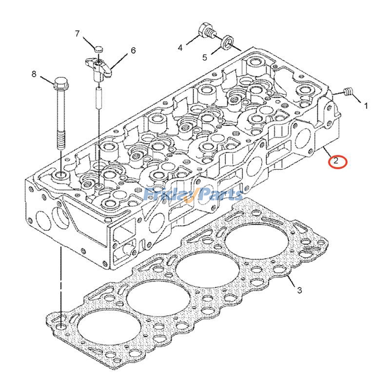 Cylinder Head Assembly for Engine,Excavator,Loader