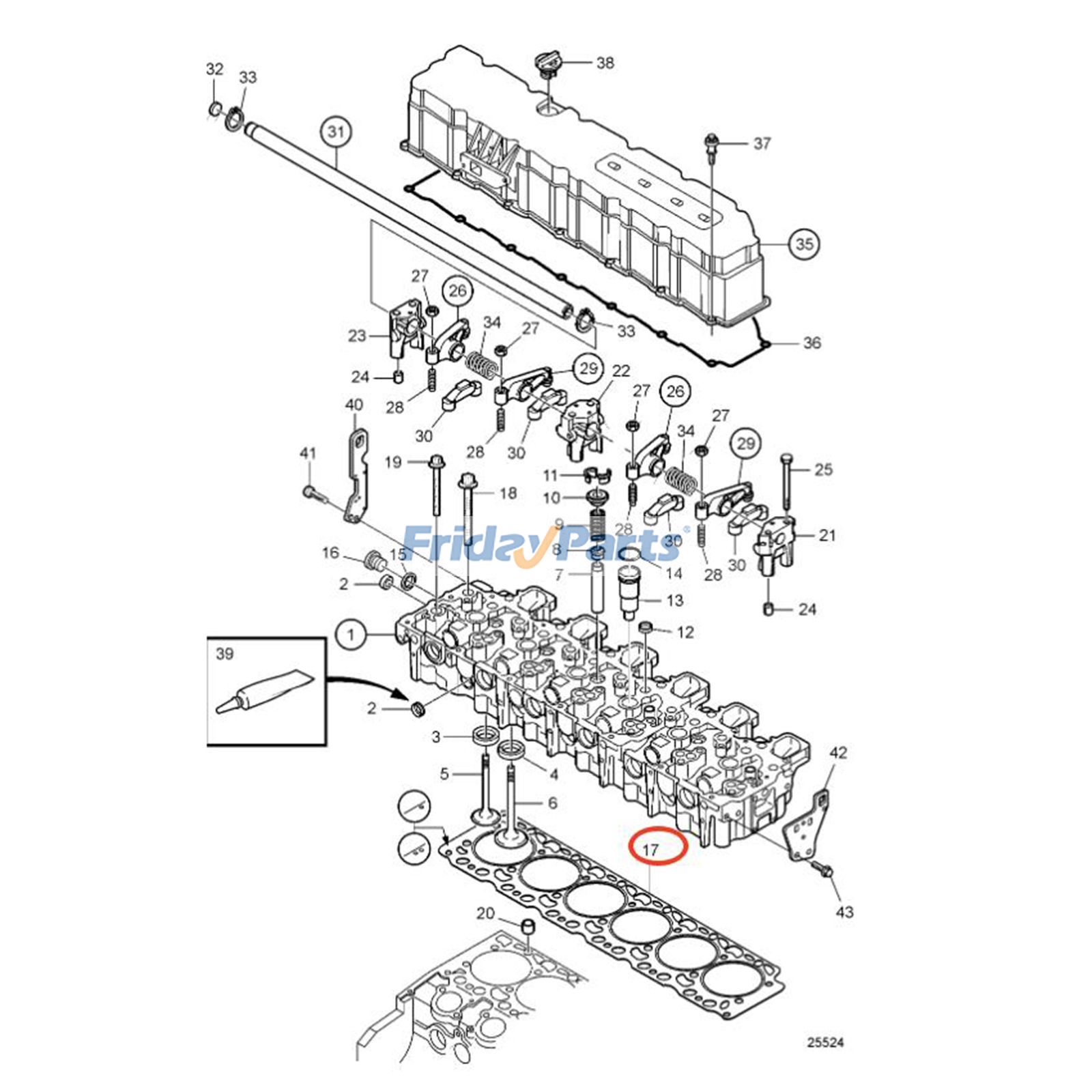FridayParts Zylinderkopfdichtung