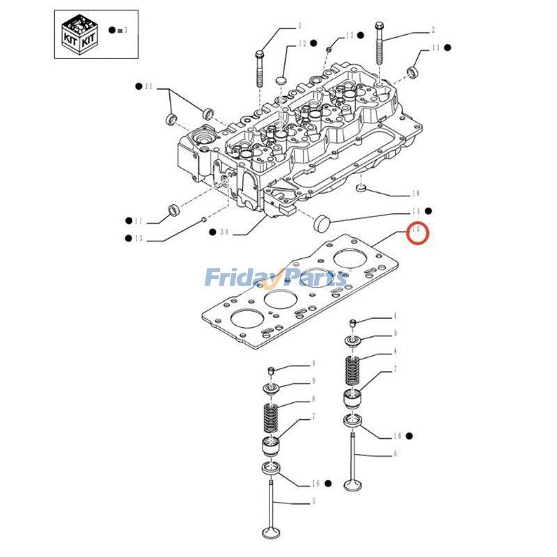 Cylinder Head Gasket for Dozer,Engine,Loader,Telehandler,Tractor