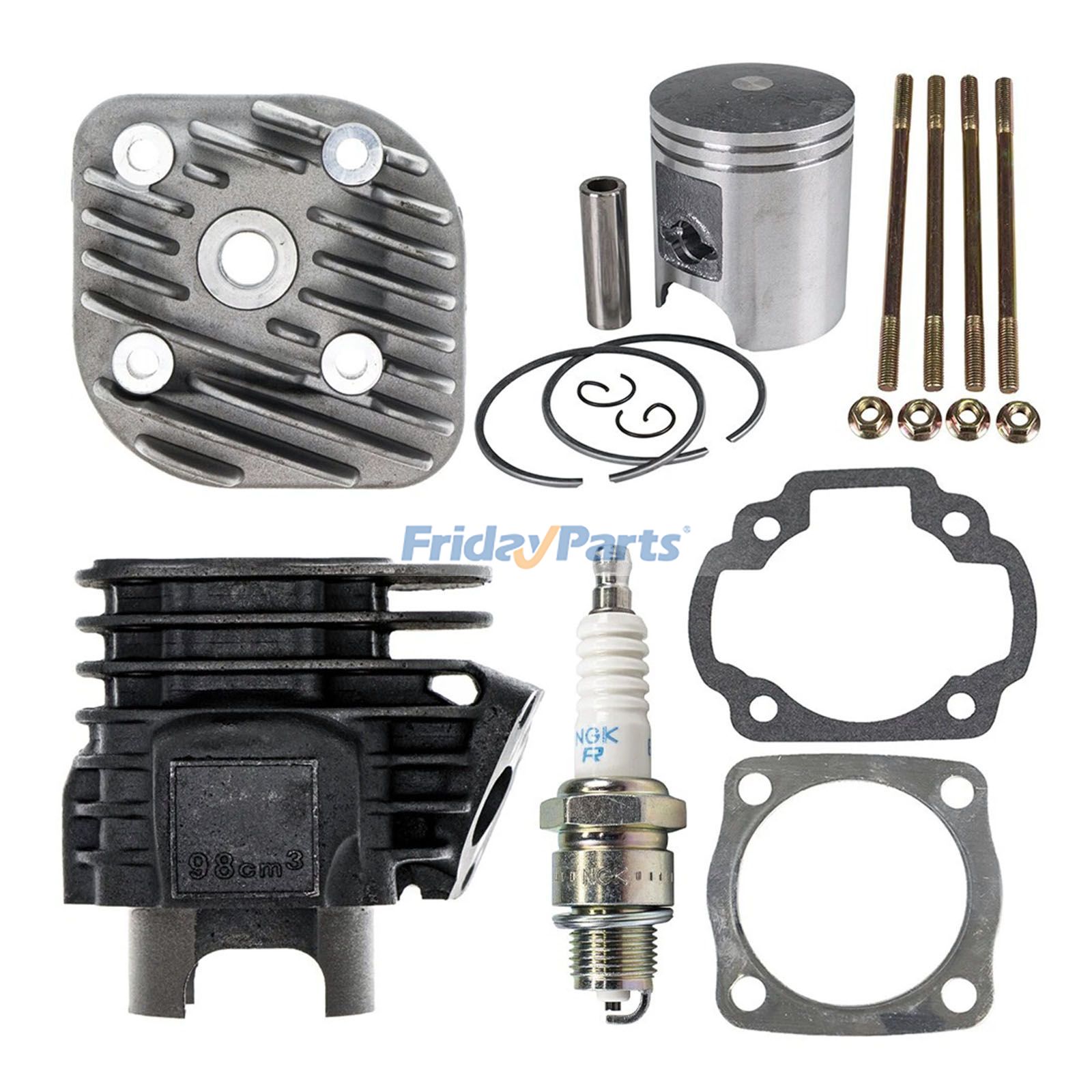 Zylinderkopf Kolben Dichtung Top Ende Kit A12251117000 für Polaris ATV Scrambler 90 2001-2003