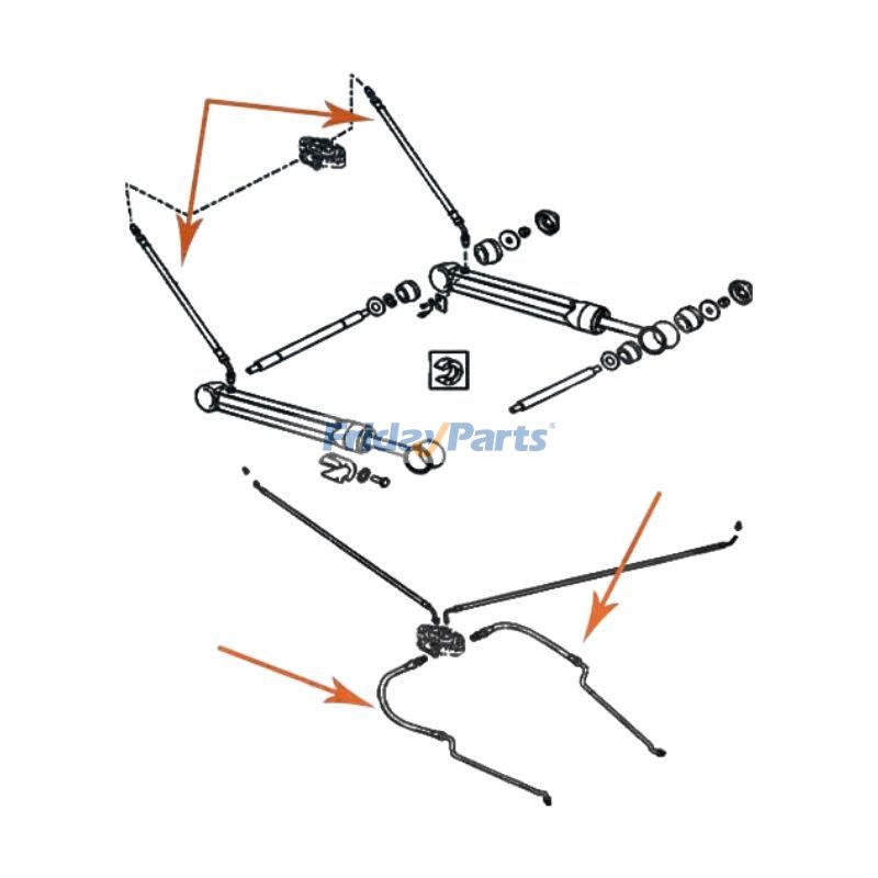 Kit de flexibles de cylindrepour Maritime