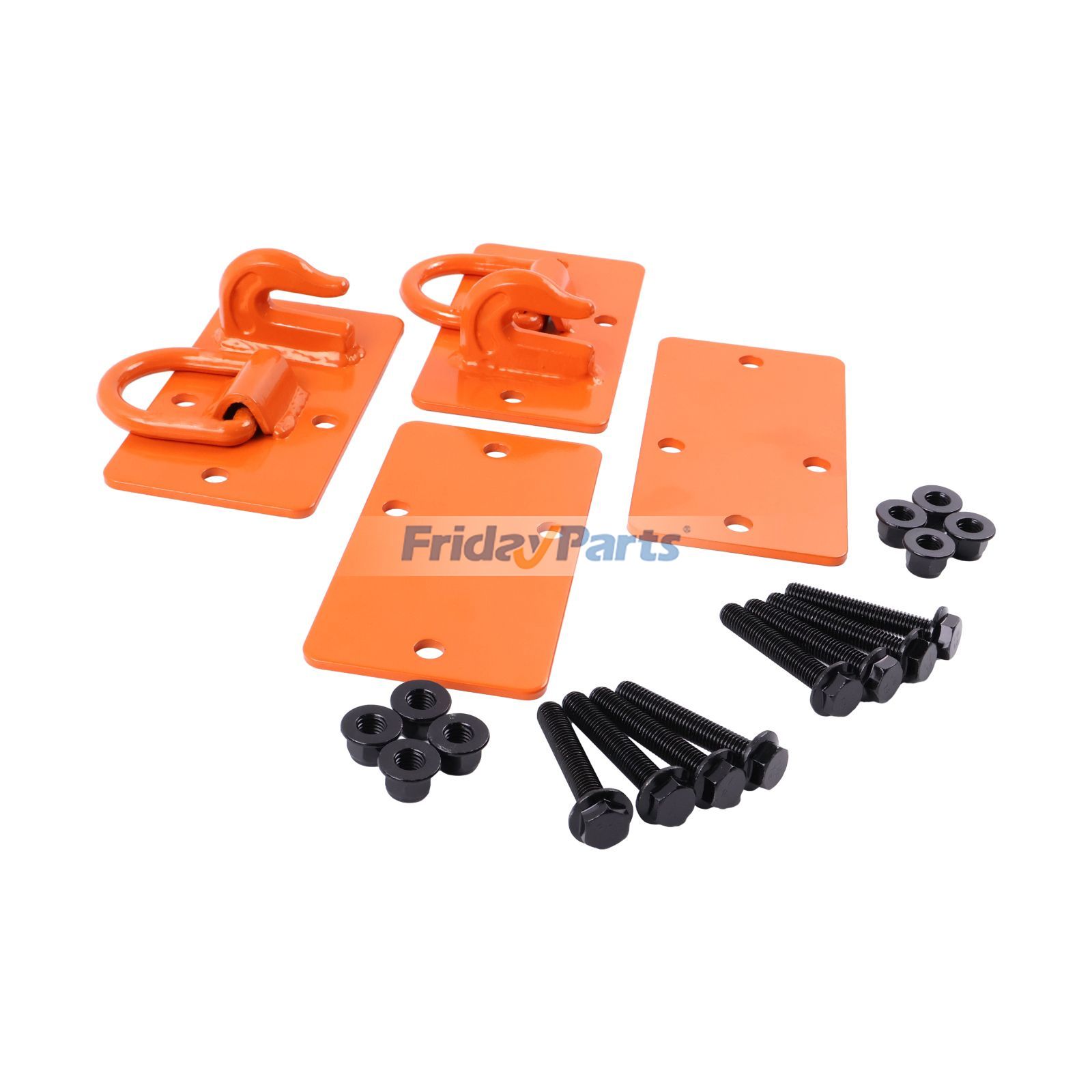 1 ensemble de crochets et boucles à anneau en D pour tracteurpourPour AUTRE MARQUE