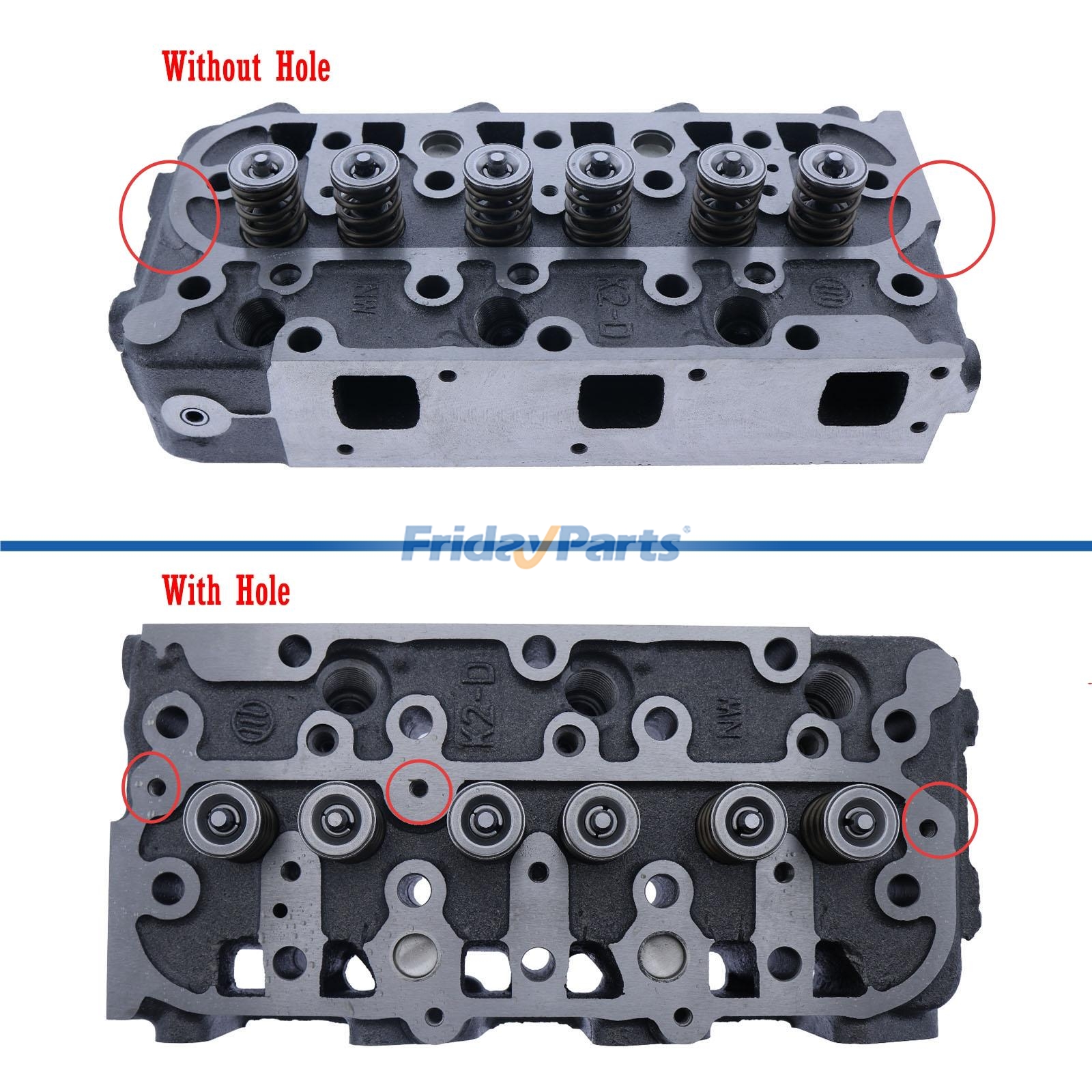 Complete Cylinder Head with Valves00 B2320 B2400 B2401012030 B7500 B7510 BX2660 BX2670 BX2680 for Engine,Tractor
