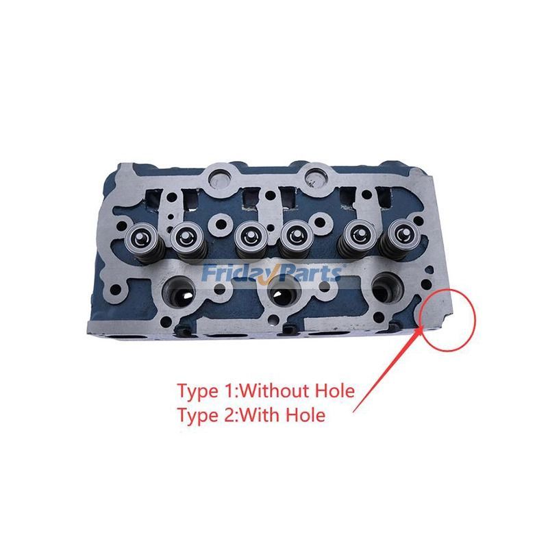 Complete Cylinder Head with Full Gasket Kit for Loader