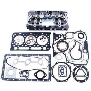 Engine D902 Complete Cylinder Head and Full Gasket Kit for Kubota KX41-3 BX23S BX24 BX1880 BX2360 BX2370D BX2380 ZD323 ZD1021 Scag STT-25KBD