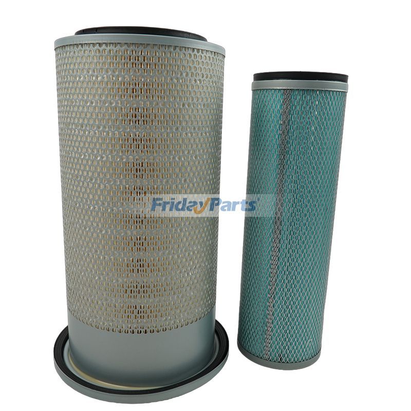 For Doosan Daewoo S130LC-5 S130W-5 S150LC-5 S200W-5 S220LC-5 S220LL Air Filter Kit 2474-9053 and 2474-9054
