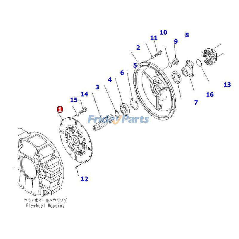 KOMATSU用ブルドーザー用ダンパーディスクアセンブリ