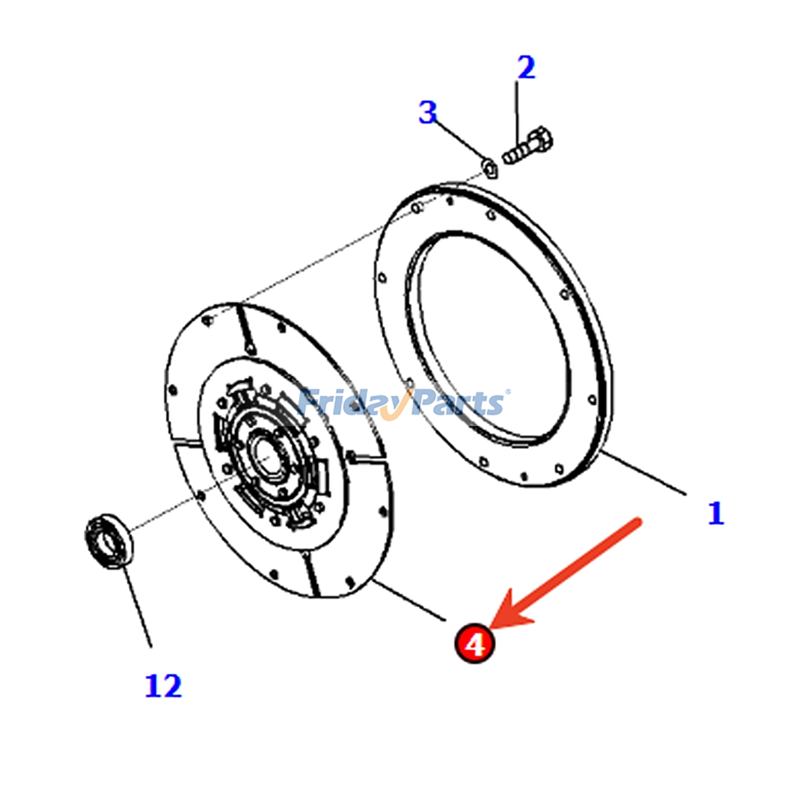 Damper Disc Assembly for Dozer,Engine