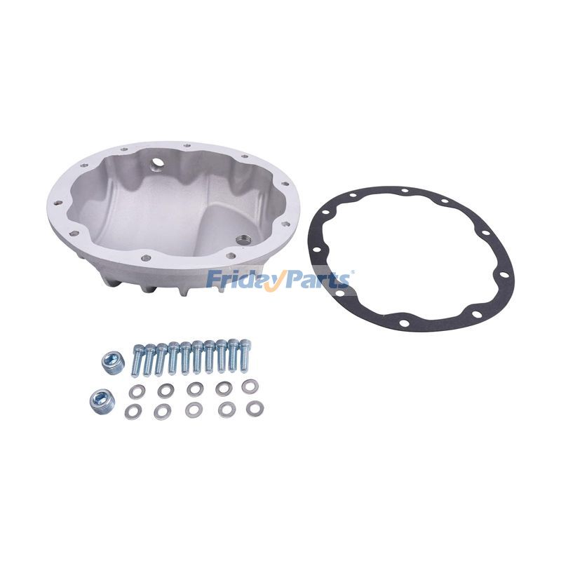 Vehicle Finned Raw Finish Rear Aluminum Differential Cover