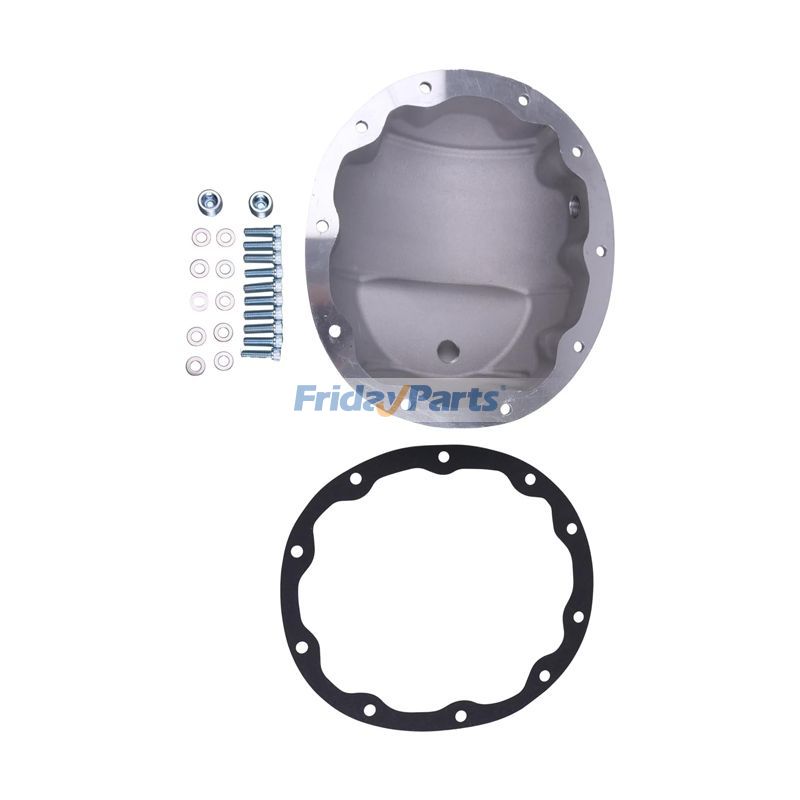  Finned Raw Finish Rear Aluminum Differential Cover For Jeep