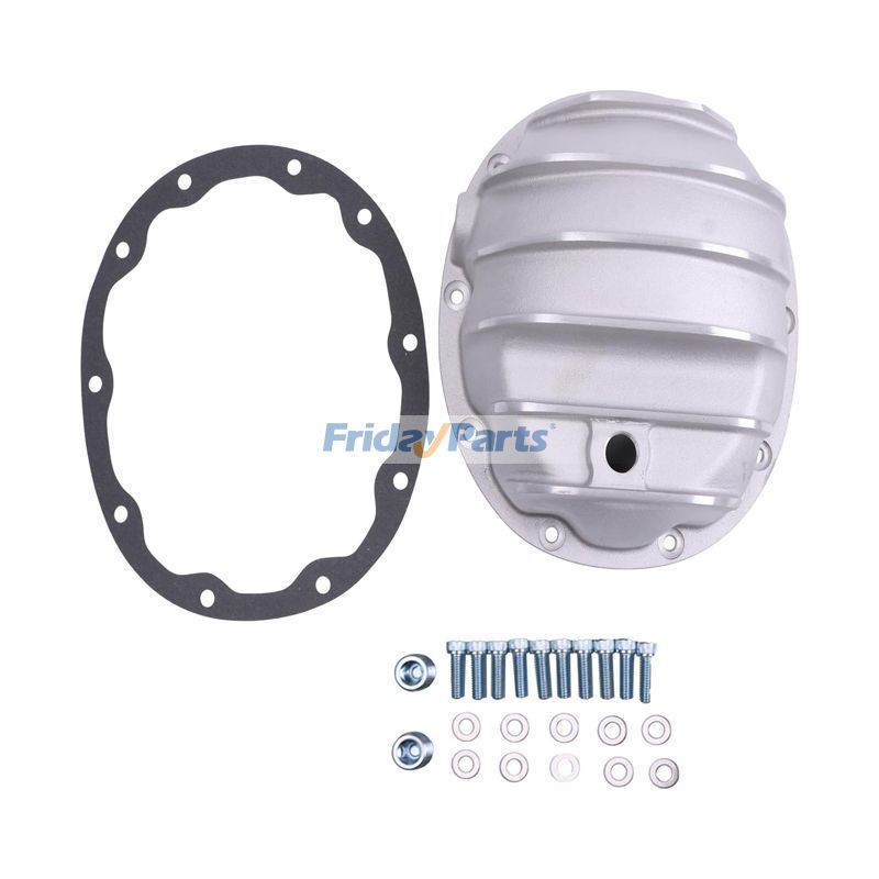 Finned Raw Finish Rear Aluminum Differential Cover in Stock in China