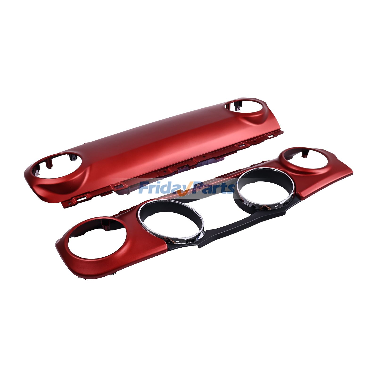 Armaturenbrett-Zierleisten-Set Rubicon Rot 6AB21SRRAA 6AB28SRRAD für Jeep Wrangler JL 2018-2023 Gladiator 2020-2023