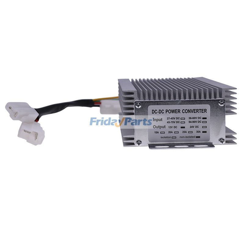 FridayParts DC Converter 48V to 12V Step Down Reducer 30A 360W 0A~30A for E-Z-GO