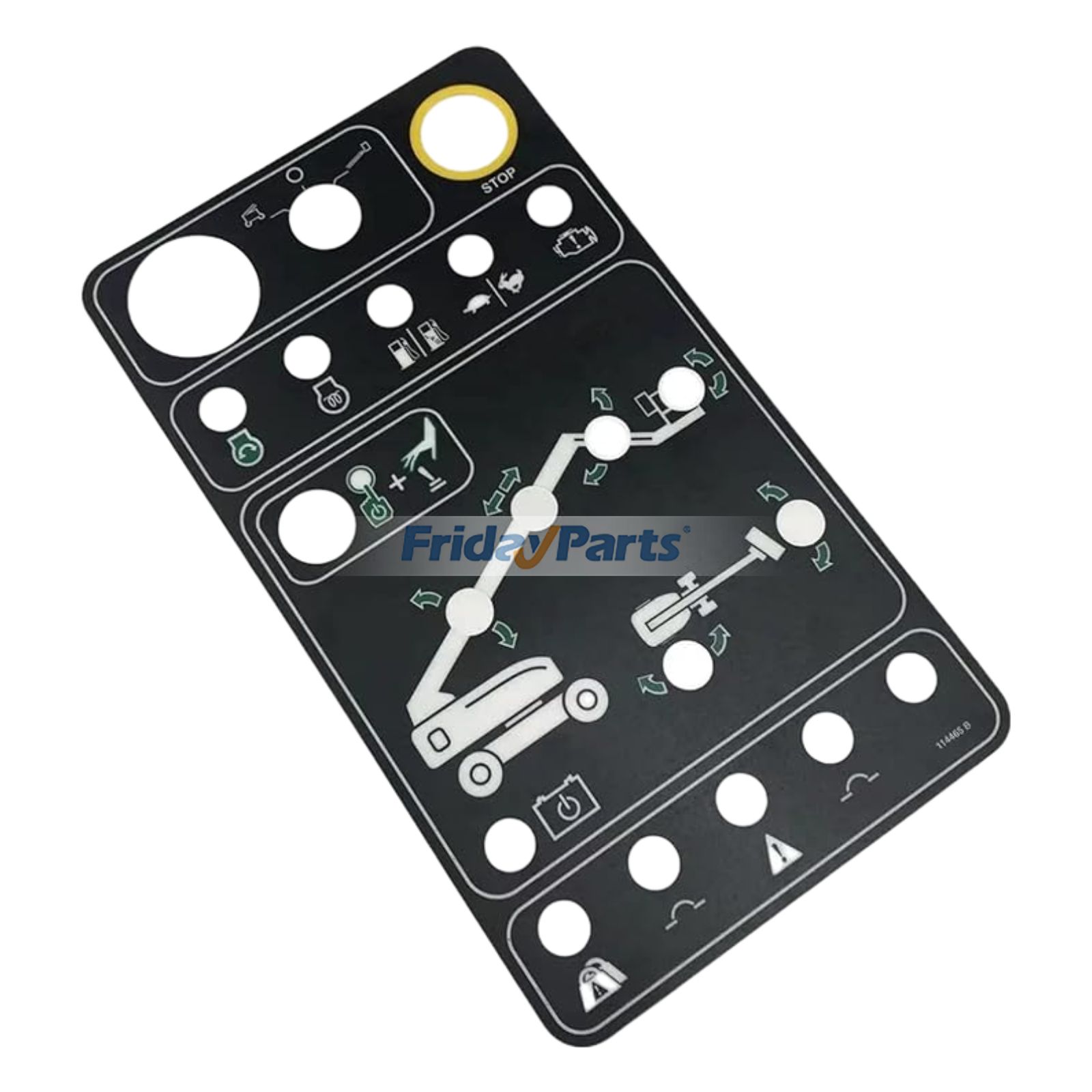 Decal Ground Control Panel 114465GT for Genie Boom Lift S-60 S-60X S-65 S-80 S-80X S-85
