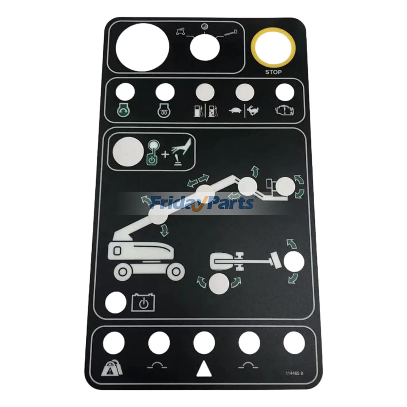 Aerial Work Platforms Decal Ground Control Panel