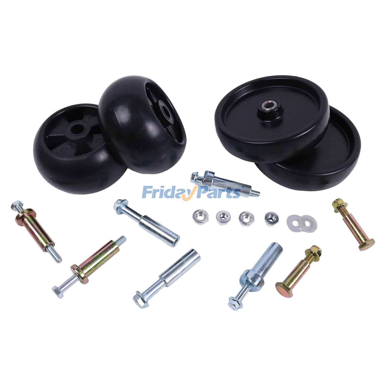 JOHN DEERE用用デッキホイールとハードウェアキット AM116299 AM133602 M111489 AM32639 John Deere 48インチおよび52インチトラクター 318 316 400 420用